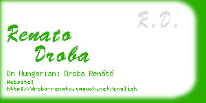renato droba business card